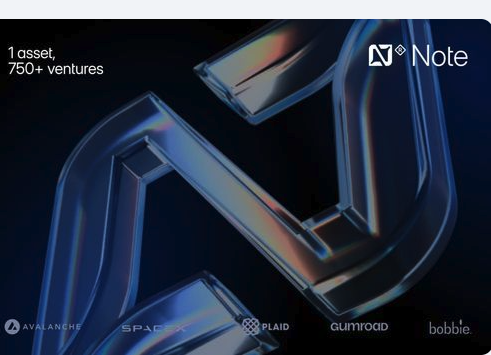 Abstract venture network note visual